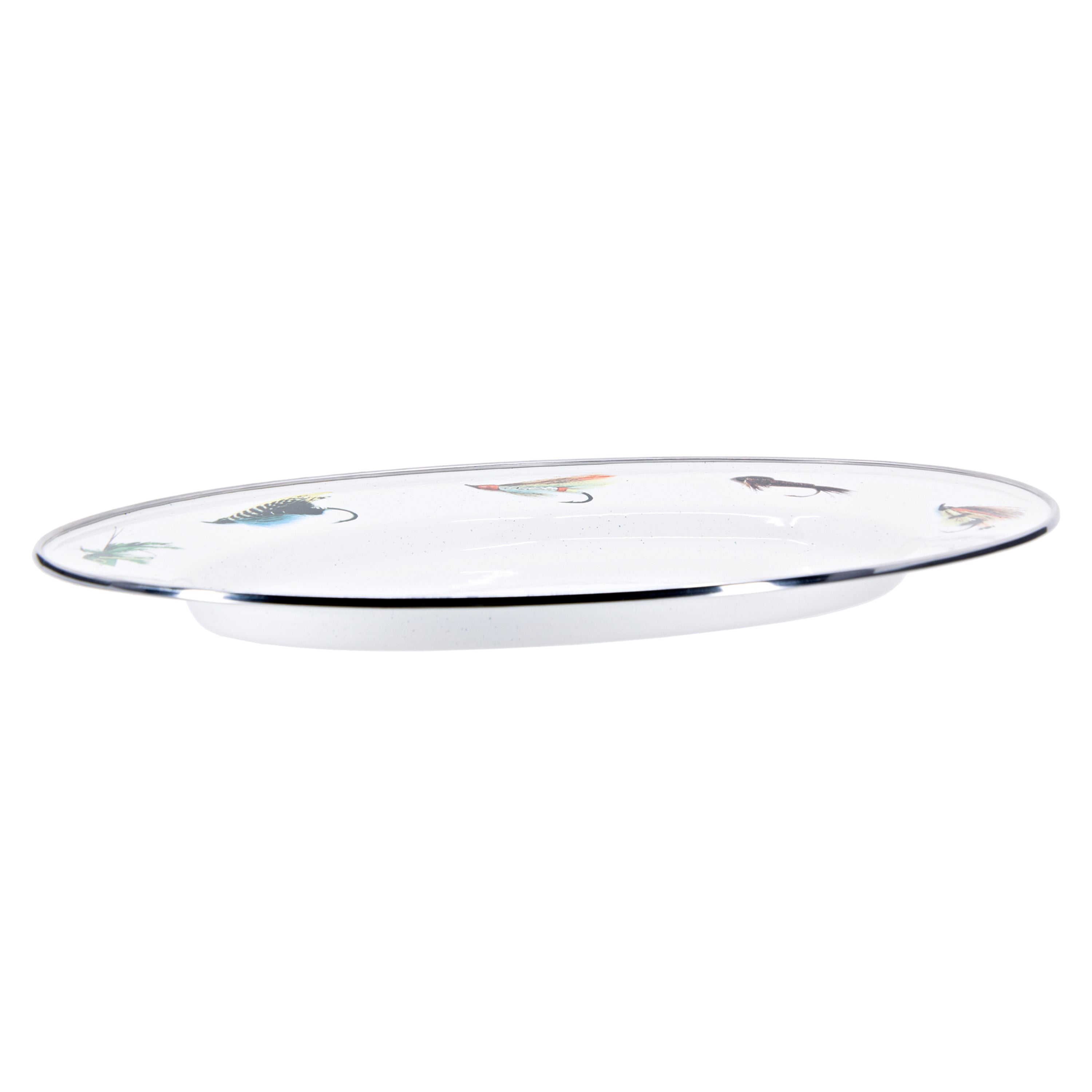 Fishing Fly Oval Platter