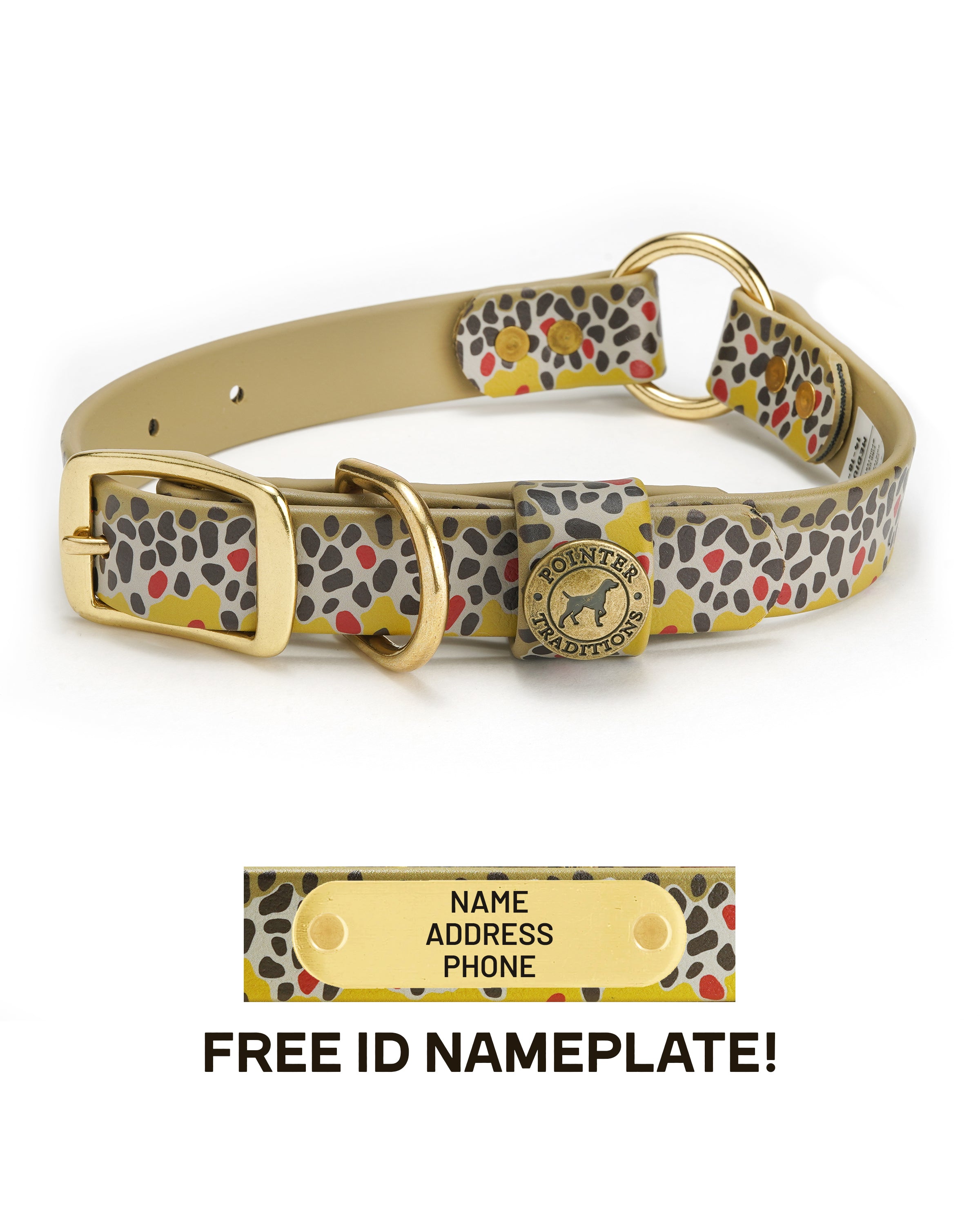 Hunting Dog Center Ring Collar - Brown Trout