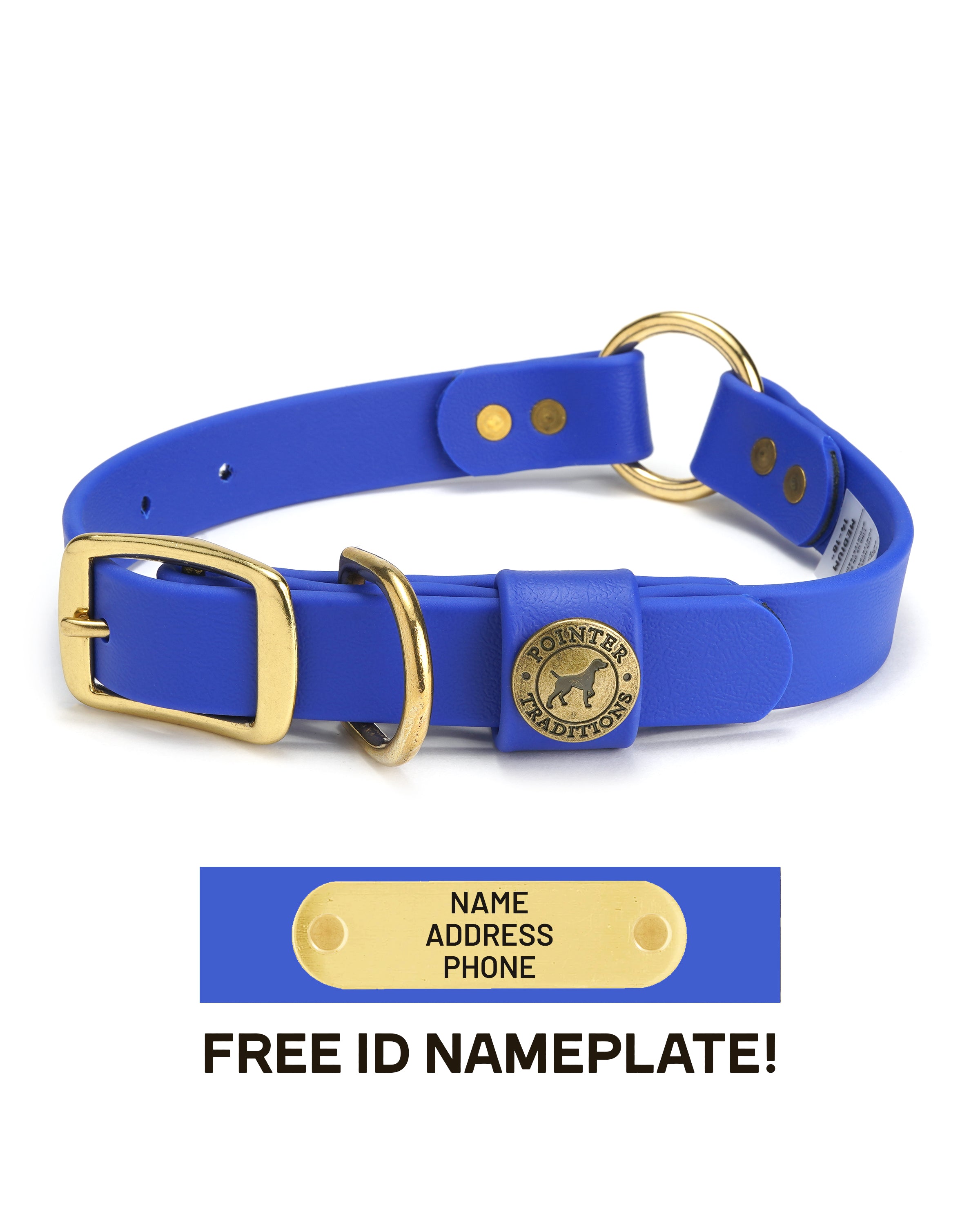 Hunting Dog Center Ring Collar - River Blue