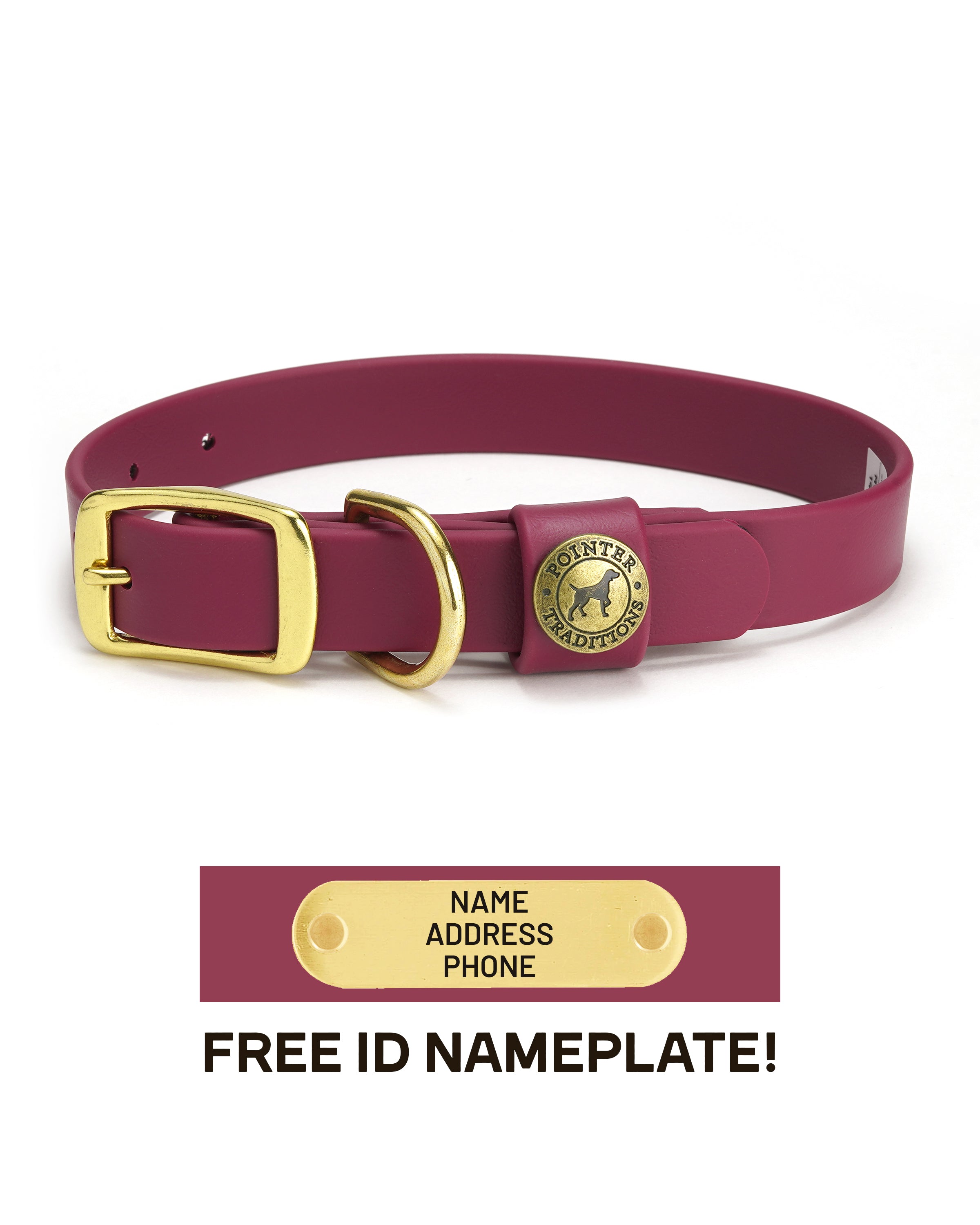 Sporting Dog Collar - Wine